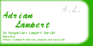 adrian lampert business card